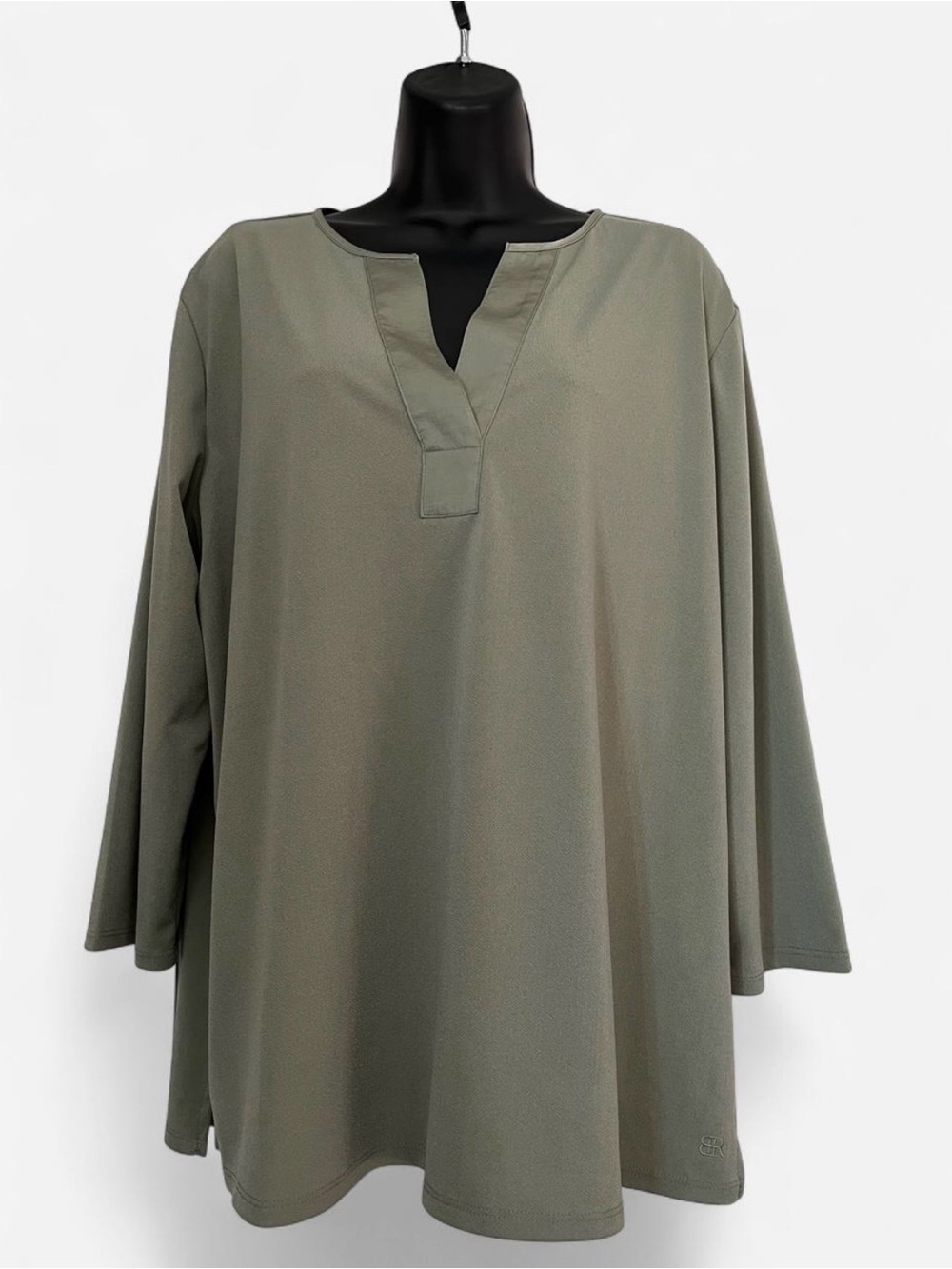 Banana Republic Sage 3/4 sleeve Split-Neck Tunic